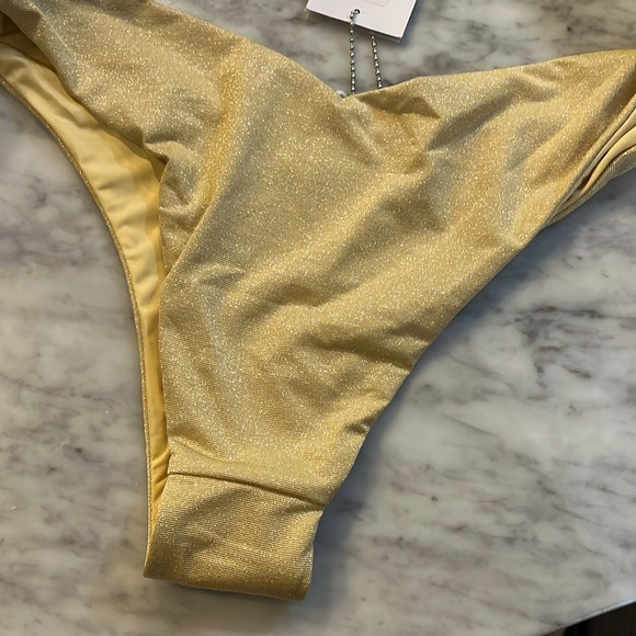 Delilah Bottom - solid glitter sand color - Picture 5 of 6